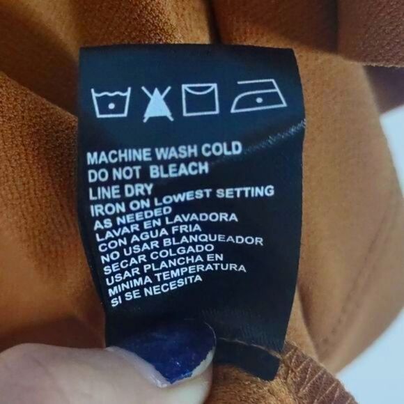 Perceptions Women 1X Carmel Polyester Tie Overblouse - Picture 9 of 9